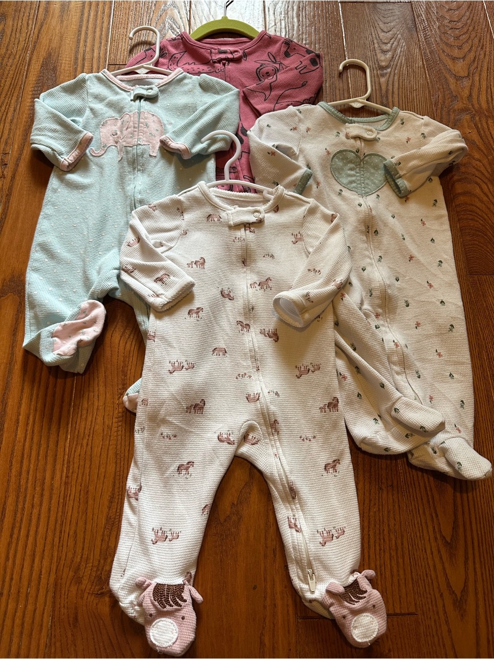 Baby Girls' Footed One-Piece Sleepers Bundle